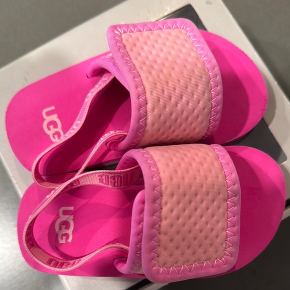 UGG Pink Slide Sandals Vibrant Casual Footwear - Picture 6 of 9
